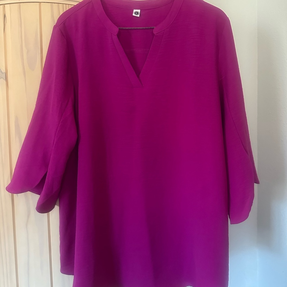 Chic Fuchsia Women's Blouse worn once